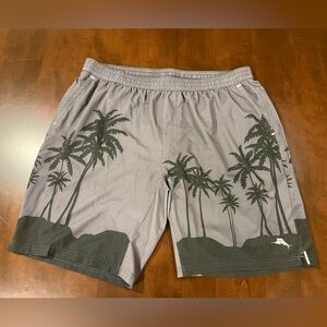 Tommy Bahama IslandZone Gray Palm Tree Shorts